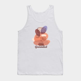 Grounded Boho Leaf, inspirational meanings Tank Top